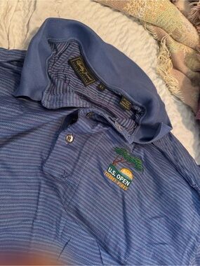 Bobby jones xl Collection Performance Polo Shirt - Blue - U.S. Open Torrey Pines